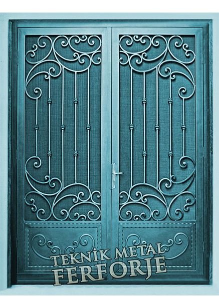 Ferforje El İşçiliği Bina Giriş Kapısı